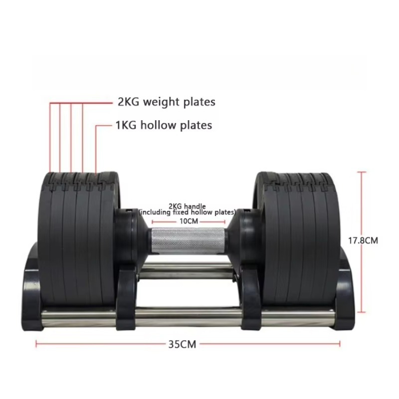 Gym Fitness Equipment 20kg 24k - Adjustable Dumbbell Pair 40Kg review and price