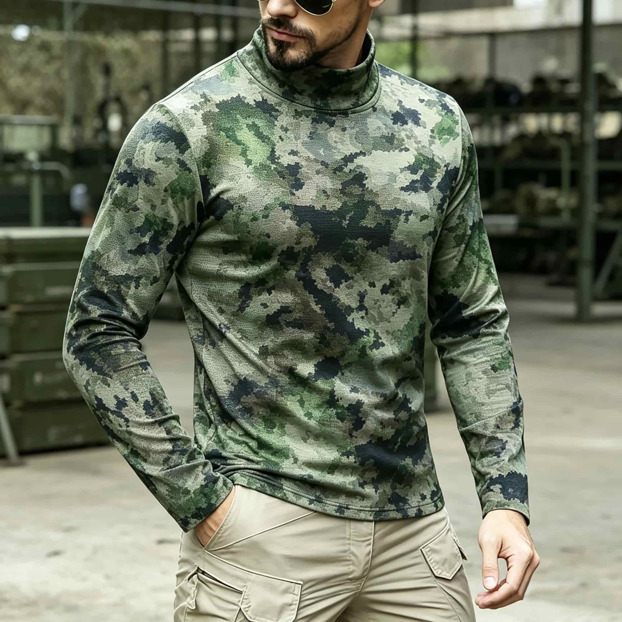 Men Tactical Camouflage Print  - Hiking review and price